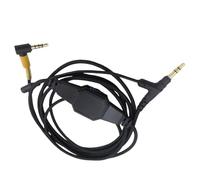 THINCAN 1. Premium Nylon Gaming Headphone Cable 3.5mm To 3.5mm Gold Plated For Boom Mic Replacement Accessories Gaming Headset Cord