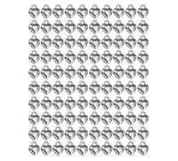 THINCAN 100pcs Love Heart Charm Pendants For Women Necklace Keychain Je100pcwelry Making Loose Beads Handmade Craft Heart Shaped Pendant For Jewelry Making
