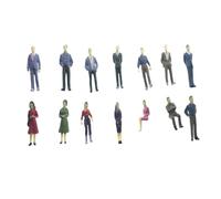 THINCAN 25PCS Tiny City Dwellers For Miniature Scene With Safe Construction Random Poses People Figures Model Building Miniature City Dwellers Figures