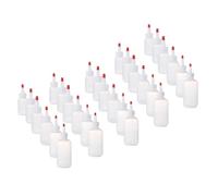 THINCAN 30 Pack Multipurpose Squeeze Bottles Leak-Proof Design & Measurement Lines For Cooking Essentials LDPE Squeeze Bottles With Measurement Marks