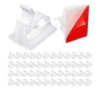 THINCAN 50Pcs Adhesive Cable Clips Upgraded Wire Holders For Wall Cord Under Desk Car PC Cord Management Cable Organizers For Cords Storage
