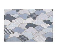 THINCAN 60x90cm Nordic Entrance Door Mat Wire Coil Anti-Slip Floor Carpet Cuttable Cloud Pattern Absorbent Kitchen Rug Come Back With A Warrant Outdoor Doormat