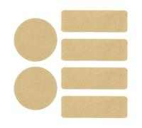 THINCAN 6Pcs Adhesive Sports Shoes Repair Stickers Foot Care Pad Square Round Shoe Hole Prevention Repair Patches Enduring Shoe Repair Patches