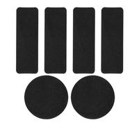 THINCAN 6Pcs Adhesive Sports Shoes Repair Stickers Foot Care Pad Square Round Shoe Hole Prevention Repair Patches Enduring Shoe Repair Patches