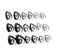 THINCAN 9 Pairs Helical Ear Decors Acrylic Statement Earrings Helical Earrings Acrylic Texture Suitable for Various Occasion