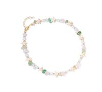 THINCAN Adjustable Stone Collar Necklace Inspired Multicolor Gemstones Necklace For Everyday Wear Or Special Occasions Natural Stone Collar