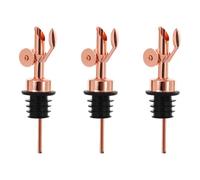 THINCAN Automatic Closing Wine Pour Spouts 3Pcs Nonrust Steel Oil Dispenser For Kitchens Pubs Generic Fit Drip Cover Automatic Pourer For Oil Vinegar