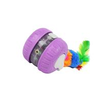 THINCAN Automatic Moving Ball Teaser Interactive Fun Toy Intelligent Indoor Felines Chaser Pet Entertainment Motion Activated Cats Exercise