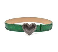 THINCAN Bold Rivets Decorated Wide Belt For Women Edgy Punk Waist Girdle Fashion Leather Waist Belt For Everyday Wear Fashion