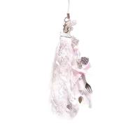 THINCAN Butterfly Fork Pendant Cellphone Strap Beaded Phone Chains Handmade Detachable Phones Lanyard Keychains for Wallet Bags