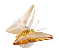 THINCAN Crystal Flying Butterfly Figurine Ornament With Glass Base Collectible Decoration For Living Room Bedroom Desk Display Christmas Crystal Decoration