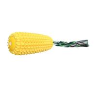 THINCAN Dog Chew Toy Realistic Maize Shape Chew Resistance Mental Exercise Stress Reducing Teething Toy For Various Size Breeds Corn Shape Dog