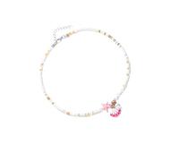 THINCAN Elegant Clavicle Chain Necklace Neck Jewelry Shell Pendant Necklace Beaded Alloy Texture For Various Occasion Women Fashion Jewelry