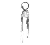 THINCAN Elegant Large Sphere/Heart Metal Beaded Chain Keychain Pendant Fashion Accessory Bag Decoration for Everyday Wear