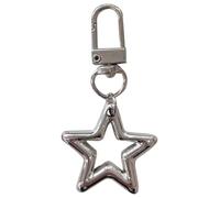 THINCAN Eye Catching Keychain Bowknot/Star/Heart Pendant Keyring Butterfly Key Chain Portable Keyrings Accessory for Women Keychain Pendant