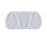 THINCAN Eye Makeup Irregular Round Palette Panel Resin Casting Mold Lace Big Pendant Silicone Mold