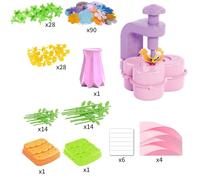 THINCAN Fabric Flower Press Machine Craft Activity Toy for Children Art Project Party Gathering Crafting Materials Simulation Flower Craft