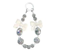 THINCAN Fashion Cute Cellphone Lanyard Strap Elegant Beaded Pendant Anti-Lost Chain Jewelry Full Of Diamonds Fashionable Wrist Crystal Unique Ornament