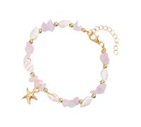THINCAN Fashion Sea Charm Beads Alloy Texture for Youthful Women and Fashion Enthusiasts Present Adjustable Beach Themed Jewelry