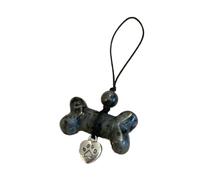 THINCAN Fashionable Dog Bone Crystal Charm for Bag Personalization Elegant Keychain Easy to Attach and Detach Keyring Jewelry Versatile Bag Decoration