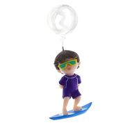 THINCAN Funny Surfing Boy Girl On Whale FishTank Accessories Underwater World Floating Decors Small Diver Aquarium Ornament Aquarium Ornaments