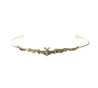 THINCAN Gothic Bat Wing Crown Headband For Kids Halloween Theme Parties Dark Bat Wing Headband Party Queen Costume Vintage Hair Hoop