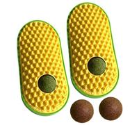 THINCAN Grooming Brush Cats Scratch Massage Brush Pet Self-Grooming Scratcher Catmint 2PCS Cats Scratching Catmint Dog Supplies