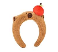 THINCAN Hair Hoop Hair Accessories Capybara Headwear Cartoon Headdress Hairband Plush for Girls Women Lady Capybara Hair Accessory