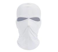THINCAN Halloween 2 Hole Ski Full Face Cover Balaclava Neck Gaiter Thermal Face Mask Windproof for Outdoor Cold Weather Cycling White