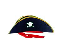 THINCAN Halloween Pirate Hat Lighting Up LED Skull Pirate Hat Adult Costume For Men Women Masquerade Halloween Party LED Skull