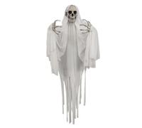 THINCAN Halloweens Spirit Doll Decorations Eye Catching Skull Head Shape Ornament Terrifying Festives Embellishment for Outdoor