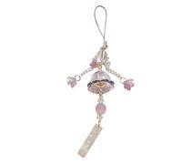 THINCAN Handmade Jellyfish Winds Chimes Glass Flower Pendant Phone Strap Decoration For Nature Styles Lovers Daily Casual Use