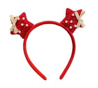 THINCAN Holiday Snowflake Bowknot Hairband Safe For Sensitive Skin Easy Cleaning Head Accessory Christmas Party Essential Baby Friendly Christmas Hairband