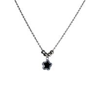 THINCAN Love Heart Five-pointed Star Necklace Simple Hip-hop Clavicle Chain Female Steel Necklace Does Not Fade