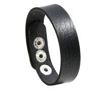 THINCAN Modern Adjustable PU Leather Wristband With Sliding Clasp 14 22cm Wrist Size Elegant Stylish Jewelry Accessory Everyday Wear Leather