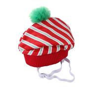 THINCAN Pet Elastic Hat With Striped Print Decors Dresses Up Hat Outdoor Travel Photography Pet Elastic Fashion Pet Elastic Hat Dog Hat For Small Dogs Dog Hat For Large Dogs