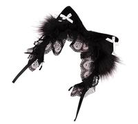 THINCAN Plush Cats Ear Headband Adjustable Design Hair Decoratopm Costume Essential For Costume Cosplay Halloween Outfits