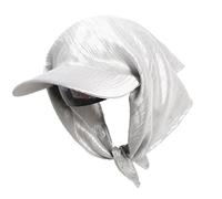 THINCAN Popular Satined Headwrap Baseball Hat Comfortable and All Matching Bandanas Headwear Hat for Various Occasion Outfit Stylish Outdoor Activity Headgear Gray