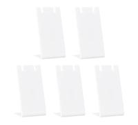 THINCAN Practical Sturdy Acrylic Covered Earring Holder 5 Pack Jewelry Display Stand Portable for Accessories Daily Use Elegant Jewelry Stand