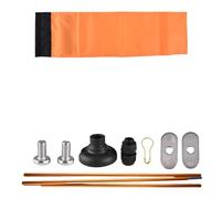 THINCAN Rapid Assembly Aluminum Alloys Flagpoles For Paddling Including Fade Proof Oxfords Cloth Banners Heavy Type Kayaks Flag