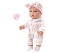 THINCAN Real Lookings Reborns Soft Caucasian Baby Dolls Toddler Parenting Game Dolls With Clothing And For Cuddling Life Like