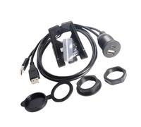THINCAN Reinforced USB2.0 A Male To USB Female And Type C Adapter Cable 1M For Car Motorcycle Marine Equipment PVC Type C Female To A Male Extension Cord
