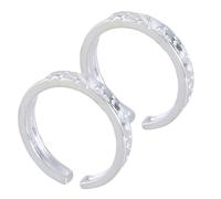 THINCAN Rings, 2Pcs Adjustable Open Rings Sun and Moon Set Colorful Vintage Couples Stylish Jewelry Ornaments