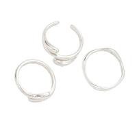 THINCAN Rings, Contemporary 3 Pieces Textured Rings Collection Sophisticated Fashion Jewelry Accessory for Every Occasion Outfits