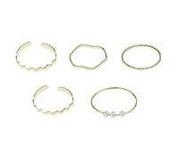 THINCAN Rings, Fashion European and Rings New Simple for Wild 5-piece Combination Female