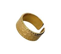 THINCAN Rings, Fashionable Alloy Rings With Wrinkles And Hollow Designs Accented By White Drip Oil For Daily Wear Or Parties