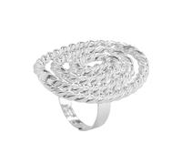 THINCAN Rings, Multipurpose Adjustable Five Petals Flower Rings Decoration for Trendy Women with Elegant Gold and Silver Finish
