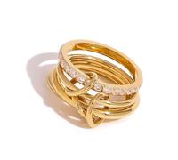 THINCAN Rings, Practical Sturdy Alloy Rings With A Simple Styles Convenient for Trendy Men and Women Seek Fashion and Individuality