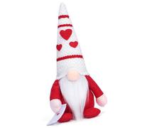 THINCAN Romantics Gnomes Plush Dolls With Heart Hat Swedish Scandinavian Tomtes Figure Valentines Day Expressing Love