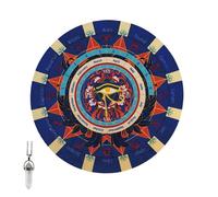 THINCAN Round Divination Mat Board Dowsing Pendulums For Spiritual Guidance Durability Rubber Astrologies Divination Tool Divination Pad
